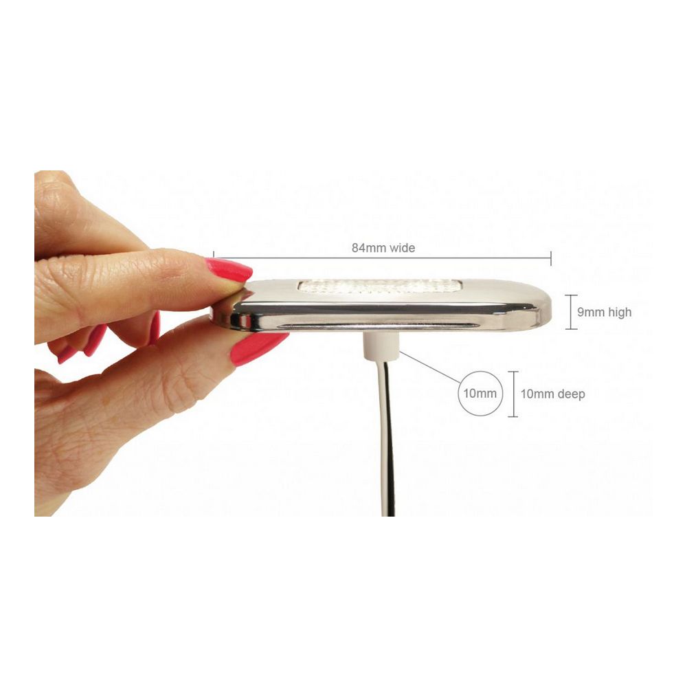 Hella Marine LED Oblong Courtesy Light with Stainless Steel Rim - 12/24V