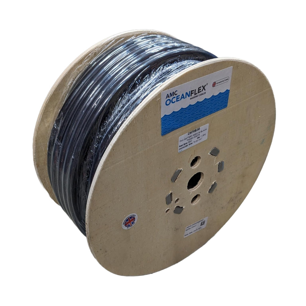 Animado Lo anterior Excepcional OceanFlex Marine Tinned Battery Cable - 50mm / 1 AWG - 345 amps - 50 M - Furneaux Riddall Animado Lo anterior Excepcional OceanFlex Marine Tinned Battery Cable - 50mm / 1 AWG - 345 amps - 50 M - Furneaux Riddall