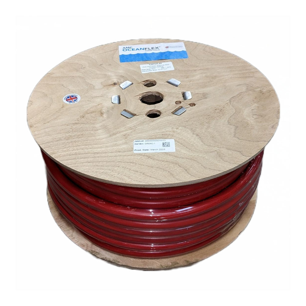 OceanFlex, Câble marin, (PVC,Cuivre Etamé), 25mm2, 50m, Rouge - 1 pièces -  67,50 EUR