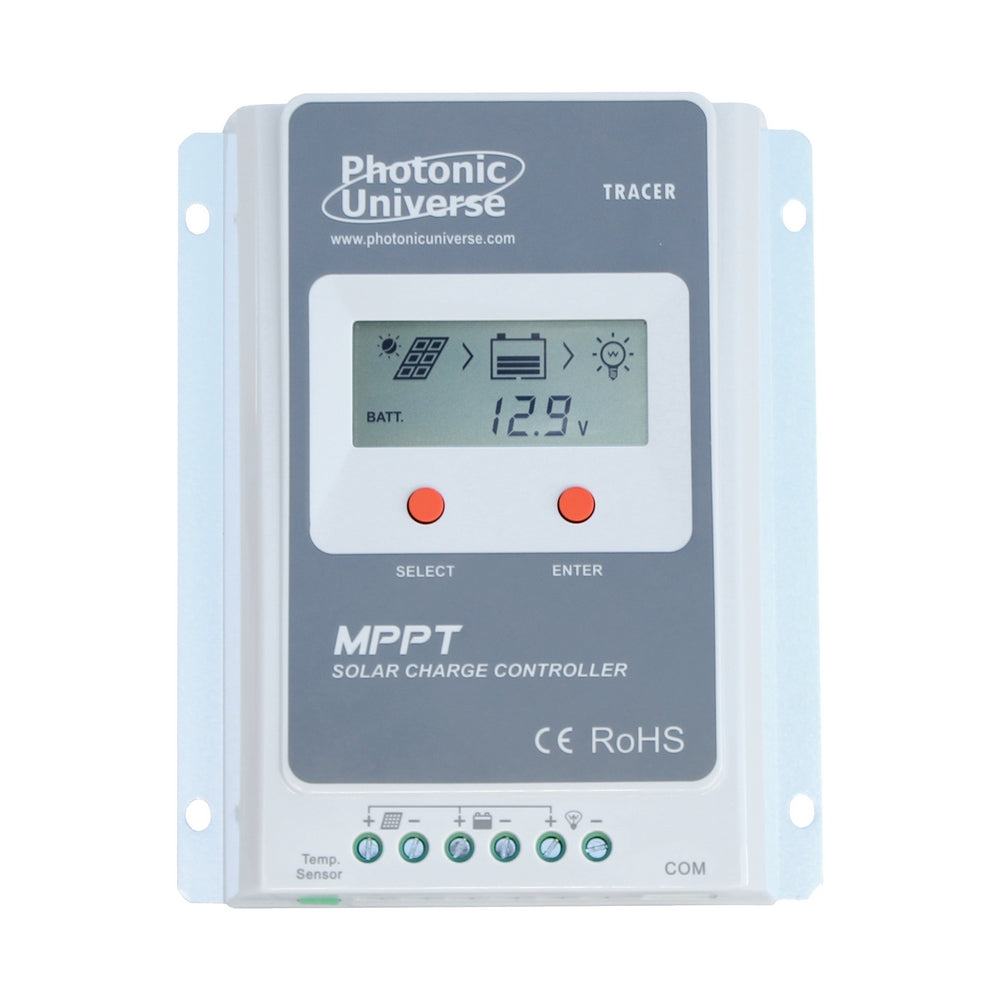 HIGH EFFICIENCY 10A MPPT SOLAR CHARGE CONTROLLER FOR SOLAR PANELS UP TO 130W (12V) / 260W (24V)