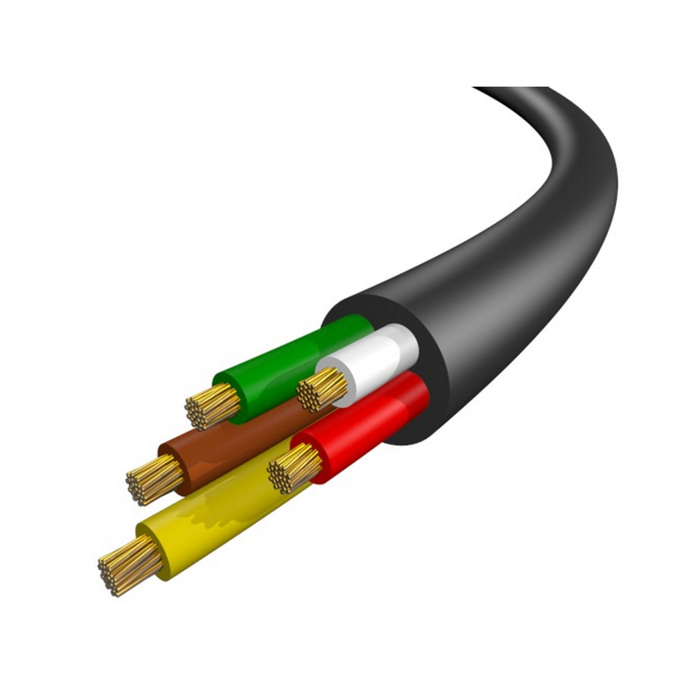 5 Core Thin Wall Cable 1mm/17 AWG 16.5A - 30M Reel
