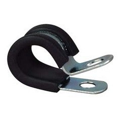 10mm Stainless Steel P Clips with Rubber Cover - Sold Per Clip