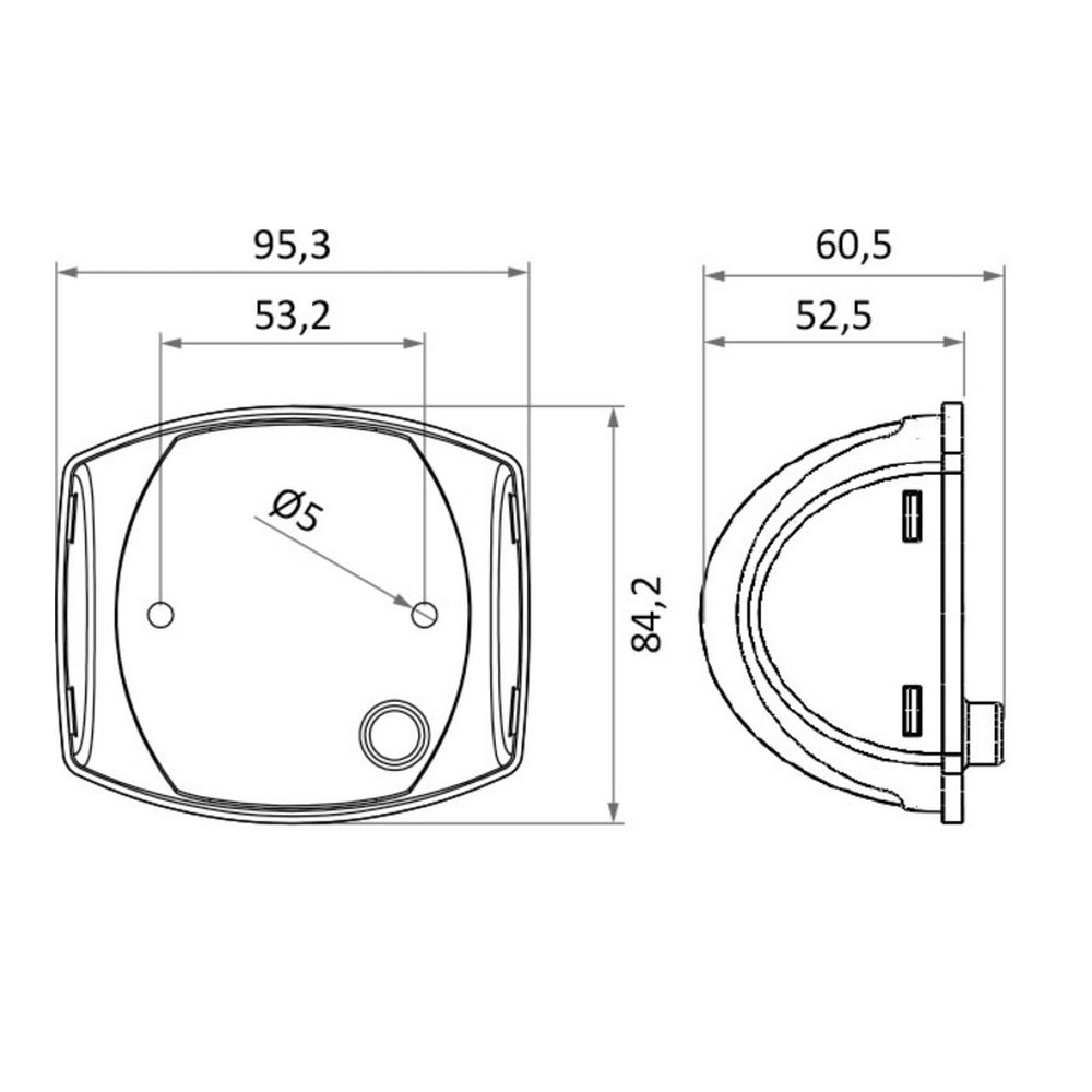 Sphera II - Stern LED Navigation Light - Black Housing