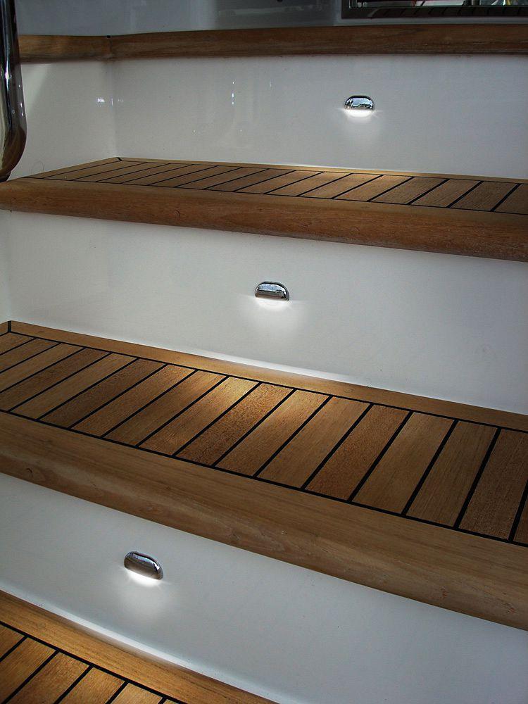 Hella Compact LED Easy Fit Step Light - Warm White - Stainless Steel Cap