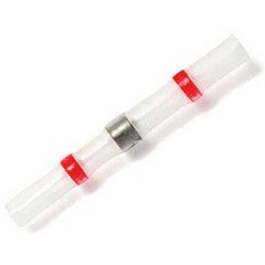 Red Heat Shrink Solder Butt Splice - 0.65 - 1.5mm