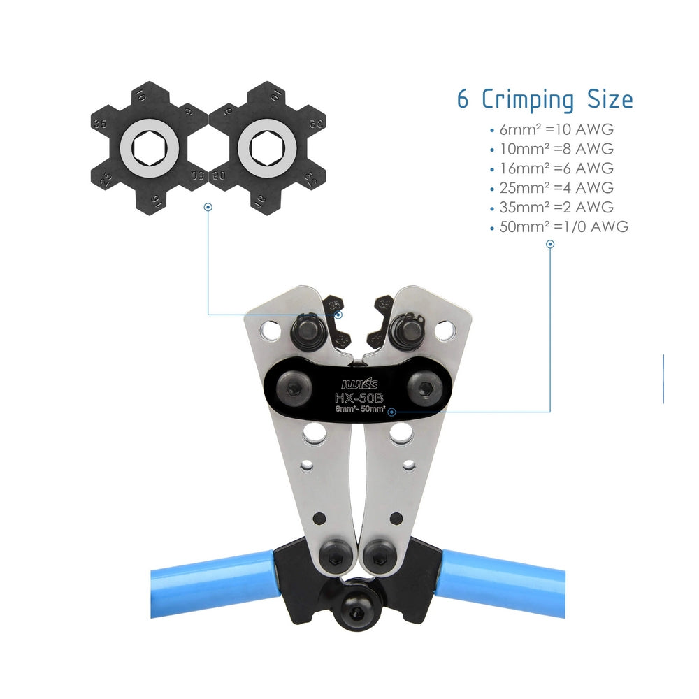 Copper Tube Terminal Crimping Tool 6-50mm