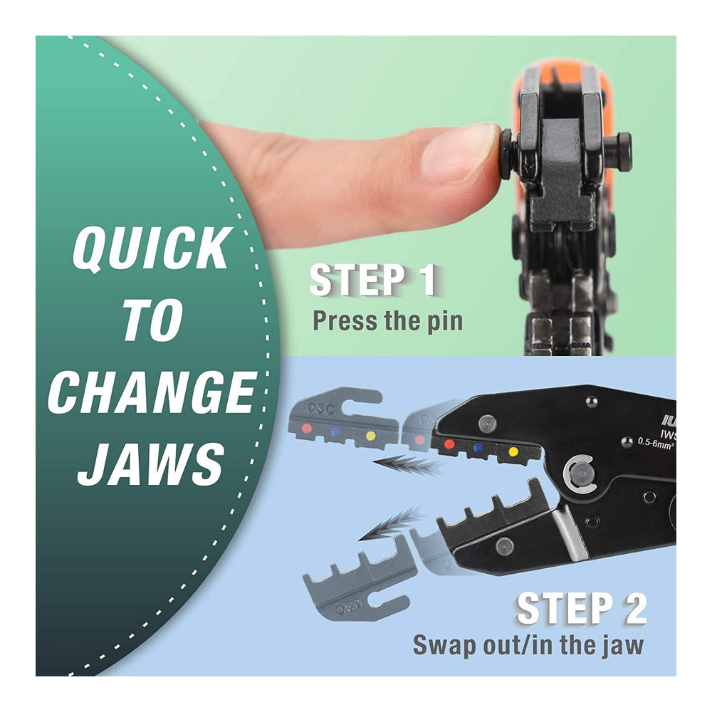 Quick Change Die for Cord End Terminal Crimping