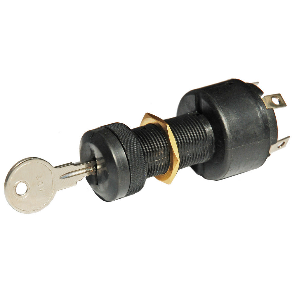 3 Position Petrol Ignition Switch - Long Shaft