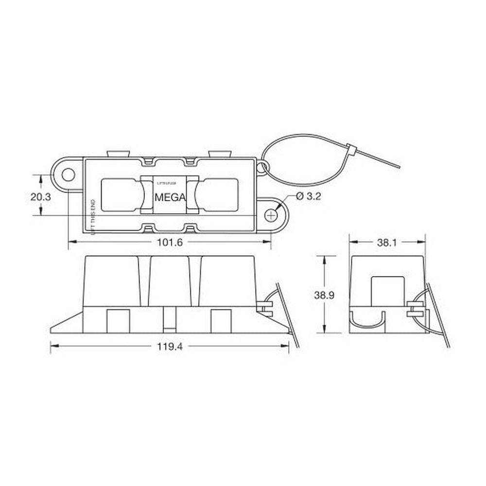 Mega Fuse Holder (40-500A)