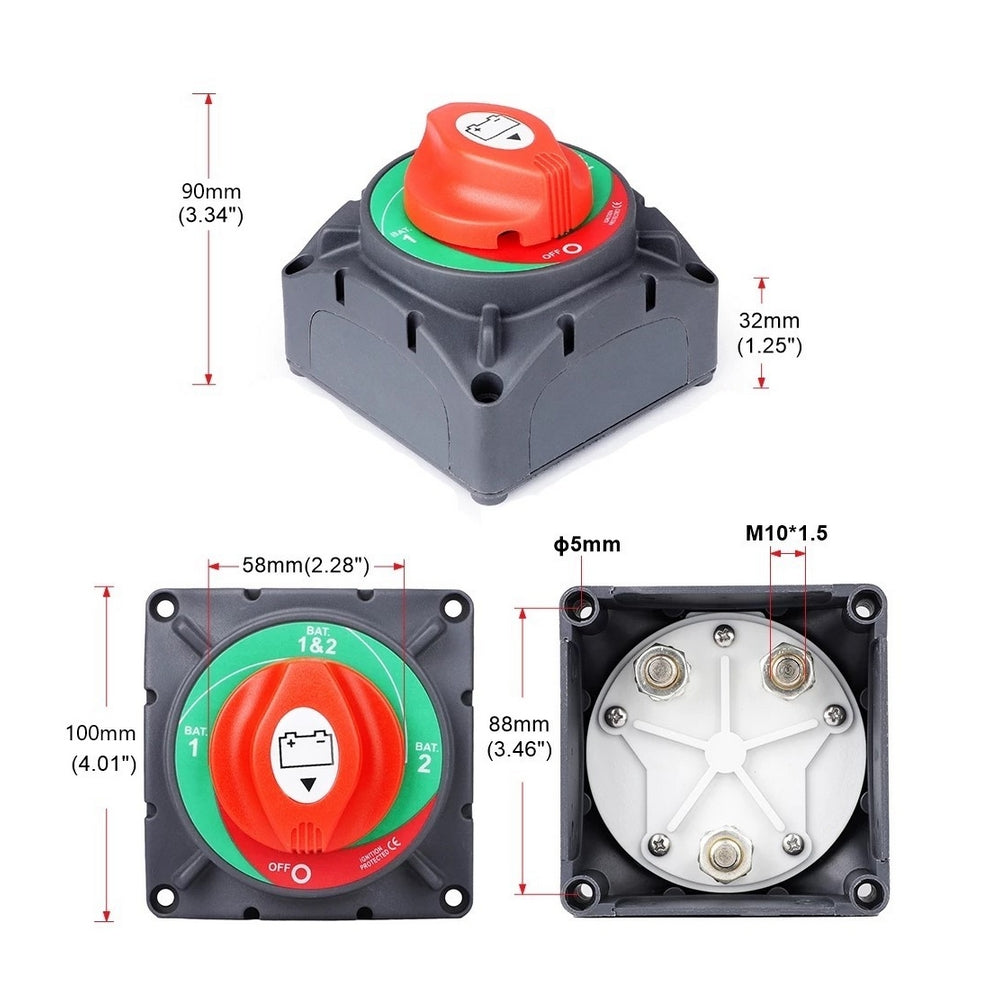 Heavy Duty Battery Selector Switch 350A