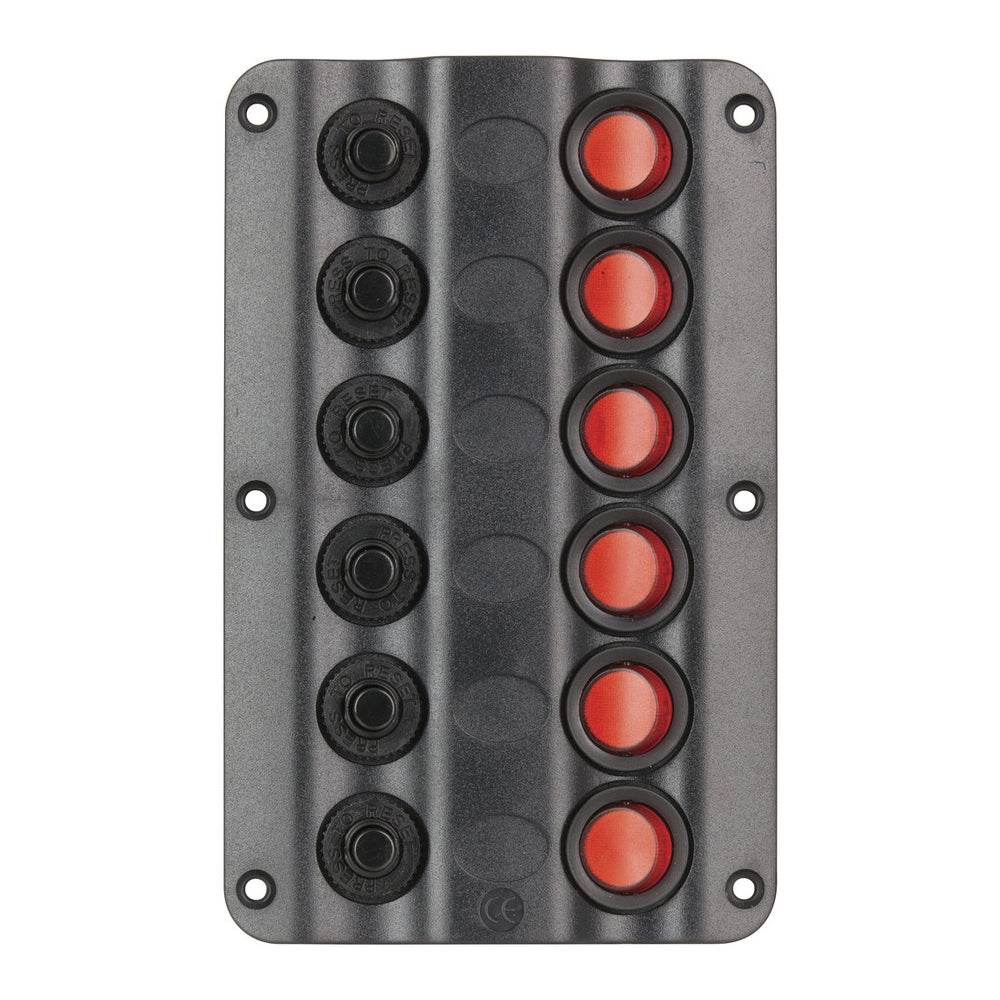 6 Way Switch Panel with Circuit Breakers