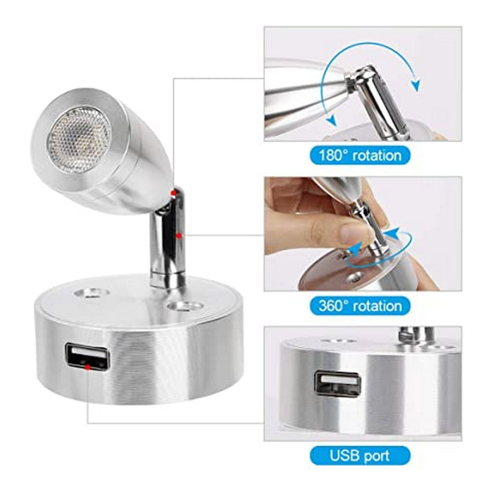 Touch LED Reading Light with USB