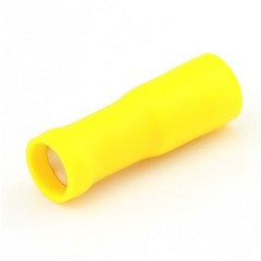 Yellow Insulated 5mm Female Bullet Terminal - Pack of 50