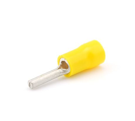 Insulated 1.9mm Pin Terminal - 4.0-6.0mm² Cable (Yellow) Pack of 50