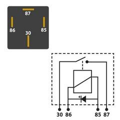 24V 15A 4 Pin Normally Open Mini Relay with Fuse